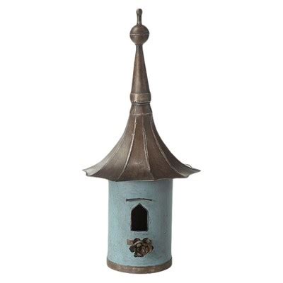 creative co op metal bird house|STORIED home 27.25.